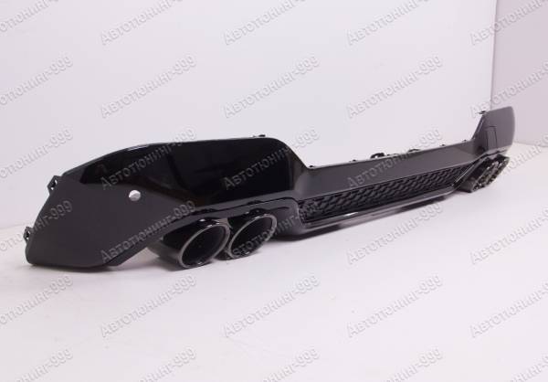 Диффузор с насадками X3 M Competition на BMW X3 (G 01) рестайлинг черный