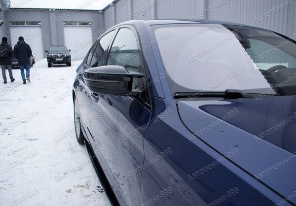 Крышки зеркал на BMW 5 серия G 30 в стиле M G80 / G82 черные