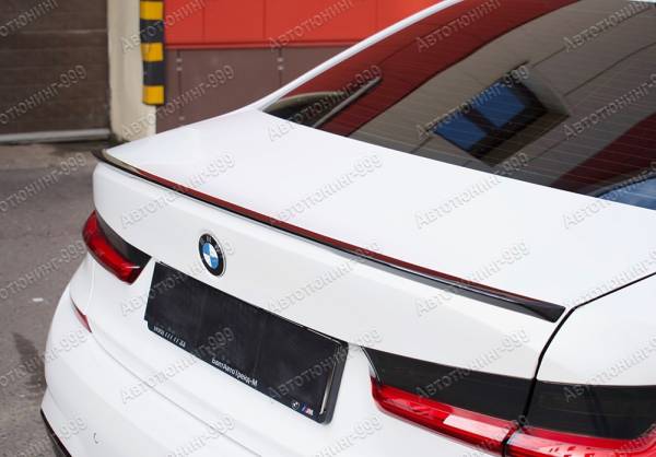 Спойлер M Performance для BMW 3 серия G20 черный