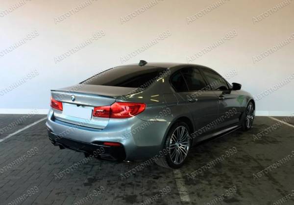 Пороги M Performance на BMW 5 серия G 30 черные